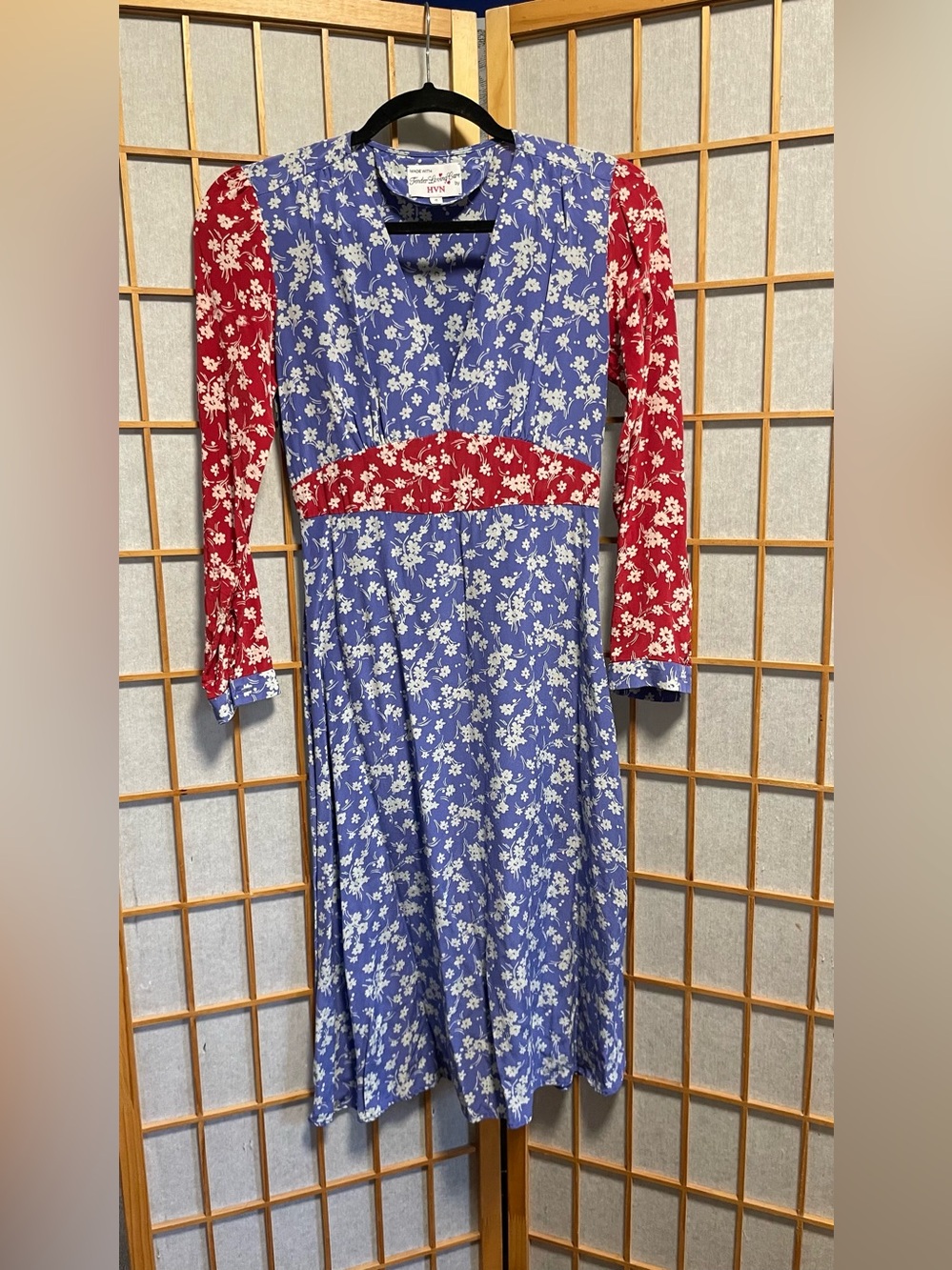 Tender Loving Care by HVN Floral Colorblock Silk Dress